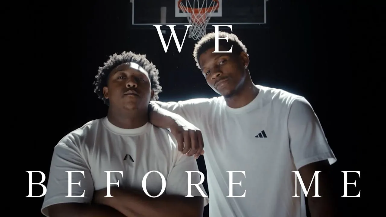 Still from the commercial for Adidas — We Before Me, edited by Tyler Cherman.