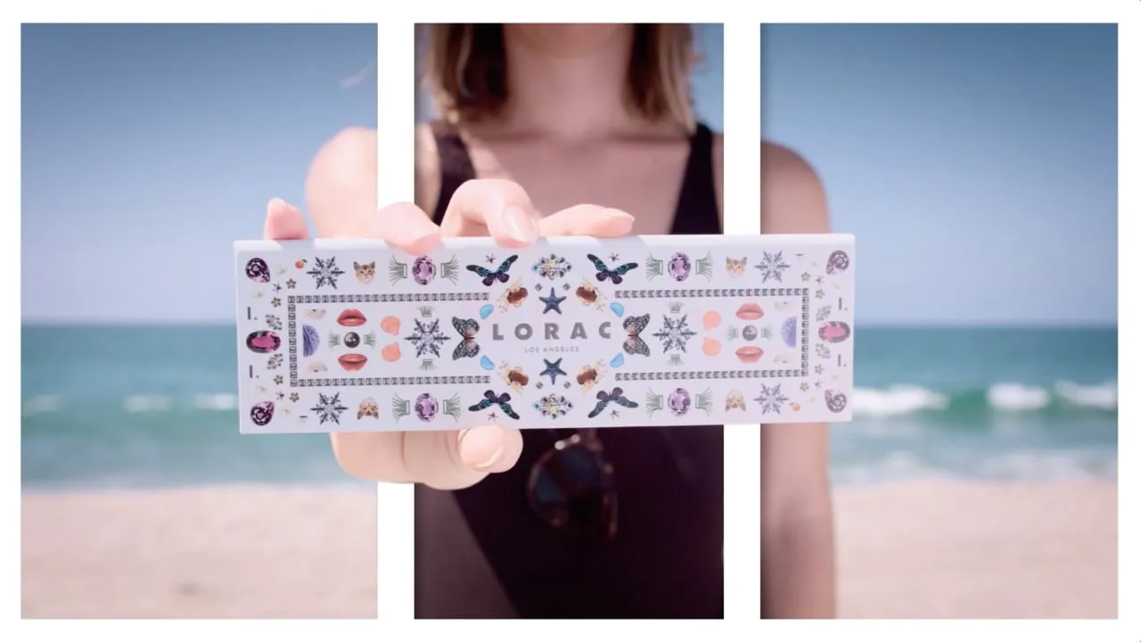 Still from the edit reel for LORAC Cosmetics — LORAC Cosmetics, edited by Tyler Cherman.